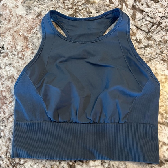 Lululemon Size 6 Ebb to Train Sports Bra Medium Support Blue Athletica Activewea - Picture 7 of 7
